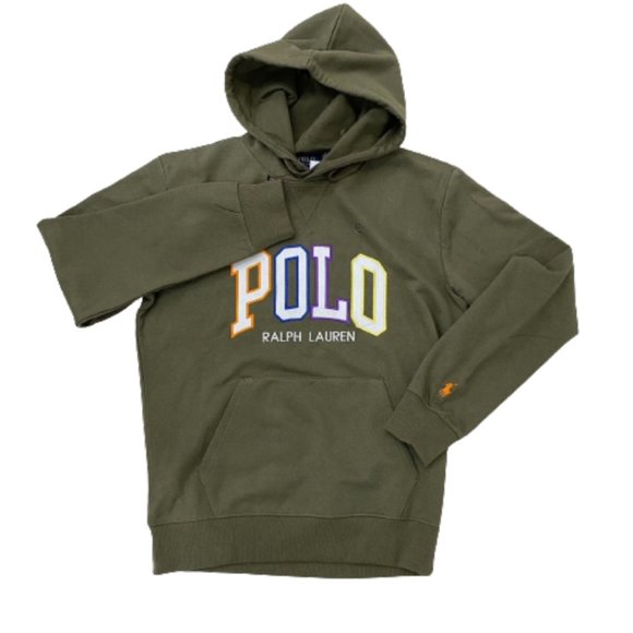 Polo Ralph Lauren Other - NWT Polo Ralph Lauren Men's Logo Graphic Fleece Hoodie Color Olive Size S - XL